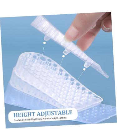 FRCOLOR Height Increasing Insoles - 2 Pairs for Women & Men | Heel Cups for Elevation & Comfort | Thermal Flannel Support Pads | 12x6cm - Buy Online on GoSupps.com