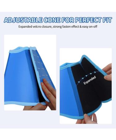 Buy XL Blue Neck Collar for Large Dogs | Post-Op Leak Protection Funnel - After Castration Recovery - Buy Online on GoSupps.com