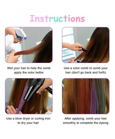 10 Colors Set Hair Chalk for Kids | Washable Temporary Hair Color | Perfect for Carnival Halloween Christmas & Parties - Buy Online on GoSupps.com