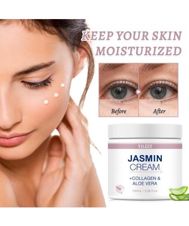 Jasmine Eye Repair Cream Under Eye Cream for Wrinkles and Puffiness Lightens Puffiness and Fine Lines Minimizes Dark Circles Helps Improve Dryness Hydrates and - Buy Online on GoSupps.com