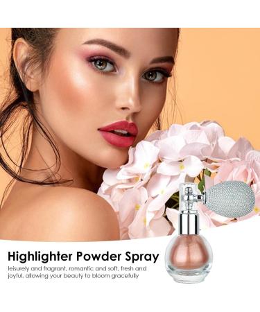 Highlighter Powder Spray | All-Over Body Glitter Powder Spray for Hair Face and Legs | Face Makeup Body Makeup Beauty Products for Shopping Dating Traveling Home Working Gathering Shakven 4# - Buy Online on GoSupps.com