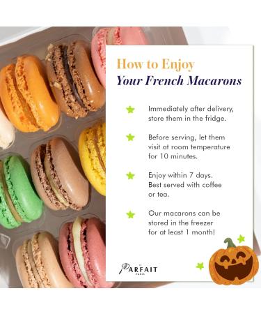Le Parfait Paris French Macarons Gift Box - 24 Assorted Gourmet Desserts for Baby Shower, Birthdays, Mothers Day, & Anniversary - Buy Online on GoSupps.com