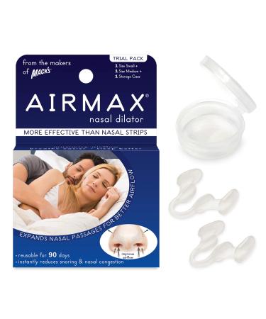 AIRMAX Nasal Dilator for Better Sleep - Natural  Comfortable  Anti Snoring Device  Snoring Solution for Maximum Airflow and Easier Breathing (Small and Medium)