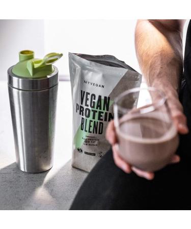 MyProtein MyVegan Protein Blend - 1kg (33 Servings) Strawberry Vegan Protein Powder with 5g BCAAs. Gluten-Free, Low Sugar, Plant Based Pea Protein - Great Tasting Strawberry Flavor - Buy Online on GoSupps.com