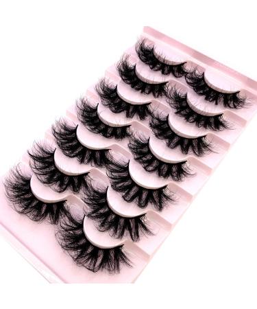 AMSDCN 6D Fluffy Faux Mink Cat Eye Eyelashes - 7 Pairs Pack (FC-2) - Buy Online on GoSupps.com