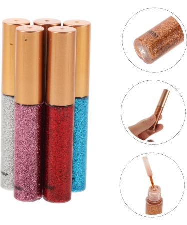 HAPINARY 5pcs Eye Glitter Shimmer Eye Shadow Metallic Glitter Glitter Flakes Liquid - Buy Online on GoSupps.com