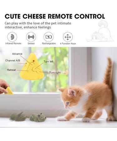 Interactive Wireless Cat Toys - Remote-Controlled Electronic Mouse for Hunting Fun - Buy Online on GoSupps.com