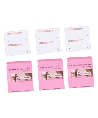 MAGICLULU 144 Pcs Eyebrow Stickers Eyebrow Stencils for Beginners Eyebrow Drawing Disposable Clothing Set Miss