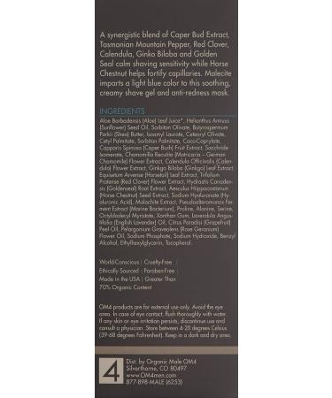 OM4 Sensitive Shave Mask | Soothing Gel & Cream for Skin Hydration & Protection - Ideal for Sensitive Skin - Buy Online on GoSupps.com