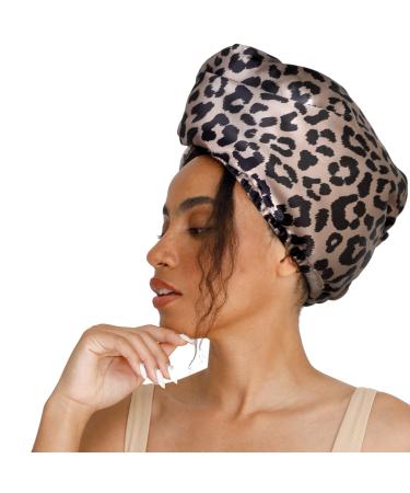Microfiber hair towel for women-satin microfiber towel for hair-popping towel for curly hair-satin hair towel for women-hair plop towel for long hair SMPL objects Leopard