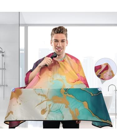 Bolaz Waterproof Barber Cape - Colorful Marble & Cheetah Hair Cutting Bib for Men & Unisex | Shop Internationally - Buy Online on GoSupps.com