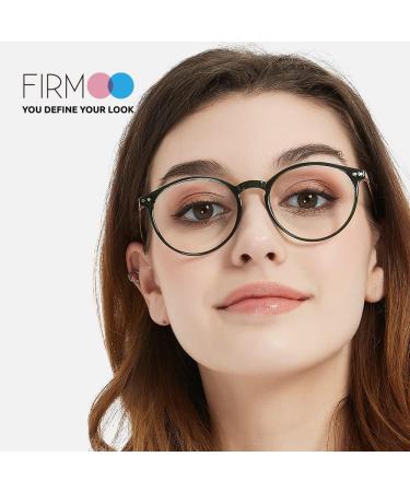 Firmoo Blue Light Blocking Reading Glasses for Women/men Anti Glare Glasses Round Computer Reader Glasses Green-s7715 0.0 x - Buy Online on GoSupps.com