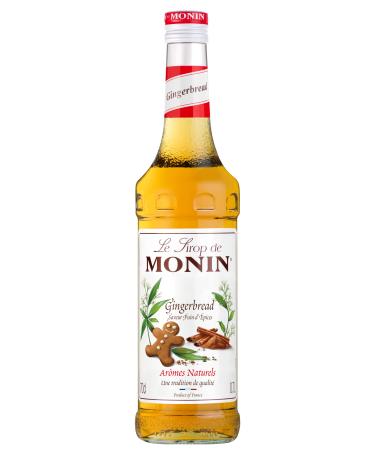 MONIN - Sirop Saveur Pain d'Epices - Pour Caf Chocolat Chaud Capuccino ou Latte - Ar mes Naturels - Bouteille en Verre - 70 cl Gingerbread 700 ml (Lot de 1)