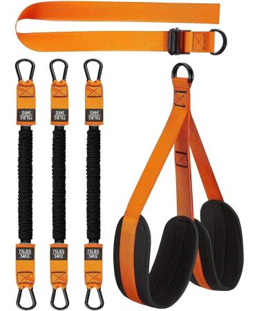Fovolat Gym Pull up Bands | 210 Pounds Assistance Bands for Pull up - High Intensity Strength Training Tool Workout Equipment for Home Gym Orange1 - Buy Online on GoSupps.com