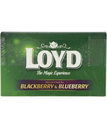  Mokate Mokate Loyd Pack of 5 pyramid tea bags blackberry and blueberry 40g - Buy Online on GoSupps.com