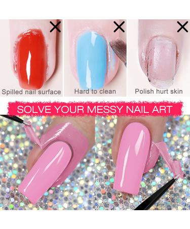 Dr. MODE 30ML Liquid Latex for Nails - Fast Drying Cuticle Protector Peel Off Barrier with Bonus Tweezers - Pink Nail Art Set - Buy Online on GoSupps.com