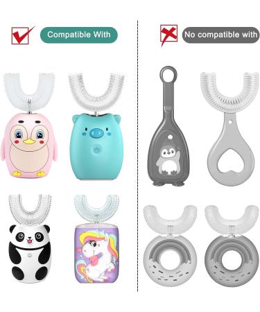 Kids Ultrasonic Electric Toothbrush with 360 Cleaning | Toddler's U Shaped Toothbrush with 3 Brushing Heads and Cup | Children's Oral Care Solution - Buy Online on GoSupps.com