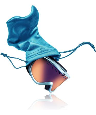 Lightweight Gray Microfiber Ski Goggle Bag - Protective Storage Sleeve with Drawstring Pouch - Buy Online on GoSupps.com