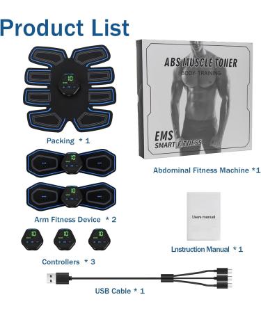 Afaneep EMS Abdominal Muscle Trainer - Ultimate Belly Coach for Fat Loss & Core Strength | International Shipping - Buy Online on GoSupps.com