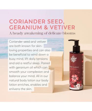Handmade Soap Company Body Lotion - Coriander Seed Geranium & Vetiver - Natural Vegan Cruelty-Free 10 fl oz - Best Body Cream for Dry Skin - Buy Online on GoSupps.com