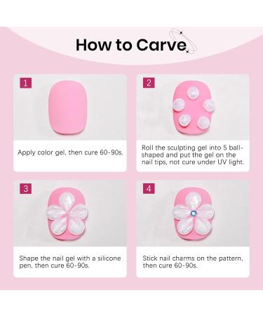  SUPWEE Solid Builder Nail Gel 15g Non-Stick 3D Pearly White Sculpting for 3D Nail Art DIY at Home - Buy Online on GoSupps.com