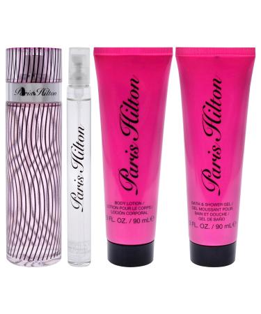 Paris Hilton by Paris Hilton 4 Piece Gift Set women with Travel Spray - Buy Online on GoSupps.com