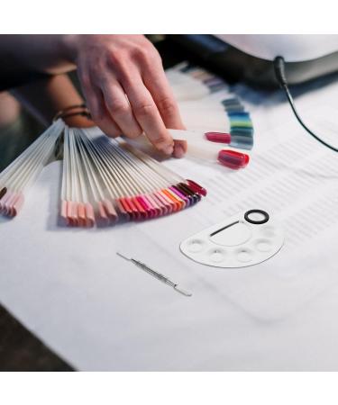 ABOOFAN Palette et Spatule M tallique 2 Pi ces en Acier Inoxydable Plateau Semi-Circulaire pour Nail Art et Maquillage Outil de M lange pour Artistes et Usage Quotidien - Buy Online on GoSupps.com