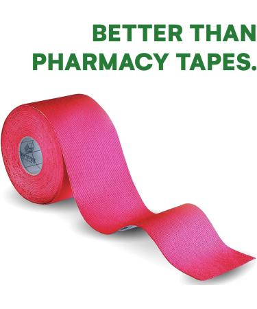 Effekt Waterproof Kinesiology Tape (5m x 5cm) - Pink | Elastic Physio Tape for Muscle Support and Injury Recovery | Medical Grade Sports Strapping Tape - Buy Online on GoSupps.com