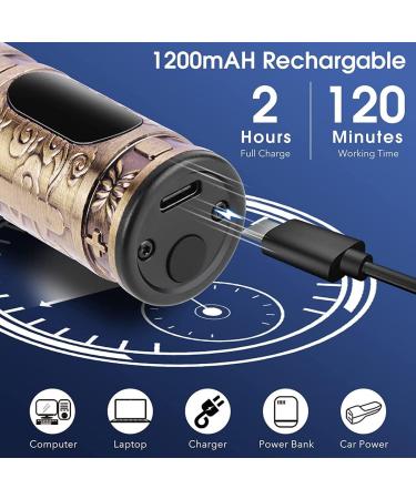 Hair Trimmer Men's Beard Trimmer Hair Trimmer Care Set with LCD Screen Wireless T-Blade Trimmer Rechargeable USB Men's Razor with 3 Guide Combs (#2) - Buy Online on GoSupps.com