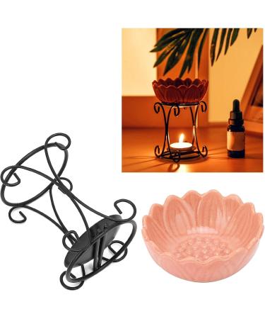 Furnace Iron Essential Oil Furnace Ceramic Bowl Indoor Home Office Gym Decoration () Pink - Buy Online on GoSupps.com