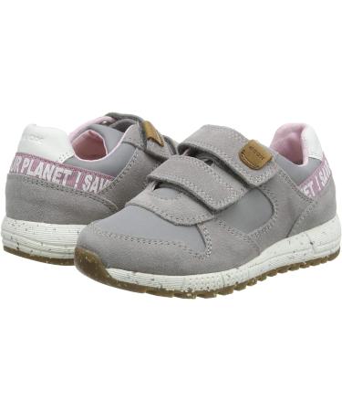 Geox Girl's B Alben C Sneakers - 7 UK - Grey | Lightweight & Breathable Footwear - Buy Online on GoSupps.com