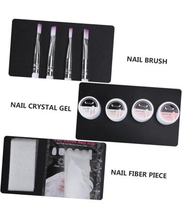 DOITOOL 3 Sets Manicure Extension Set Nail Extension Tips Nail Extension Forms Nail Forms Nails Kits Professional Nail Silk Nail Pen Salon Nail Art Tool Polish Kit Lengthen Extend Abs - Buy Online on GoSupps.com