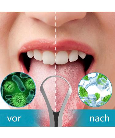 Stainless Steel Tongue Cleaners - 4 Pack for Fresh Breath & Oral Health | Reusable U-Shaped & Open Design - Buy Online on GoSupps.com