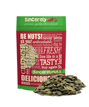 Sincerely Nuts - Raw Unsalted Shelled Pepitas Pumpkin Seeds | Healthy Antioxidant All Natural Snack Food or Toppings | Vegan, Kosher, Gluten Free Food | High in Protein | Bulk 5lb. Bag 5 Pound (Pack of 1)