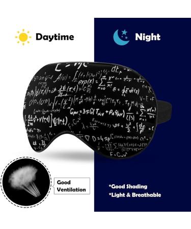 Physical Formula Sleep Mask | Adjustable Strap Blindfold for Sleeping | Blocks Light for Night Travel | Men Women - Buy Online on GoSupps.com