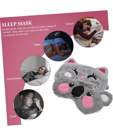 FOMIYES Sleep Masks & Eye Covers - 6 Pcs Light Blocking Eye Shades for Men & Kids - Plush Bunny Animal Design - Ideal for Travel & Sleeping - Buy Online on GoSupps.com