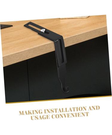 Cabilock 4pcs Metal Cabinet Hooks Peg Hooks Clothes Hangers Cabinet Hanger Hanging Hook Mirror Heavy 8.00X7.00X1.20CM Black - Buy Online on GoSupps.com