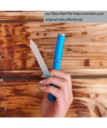 Glass Fingernail File for Natural Nails File in Any Direction Expertly Shapes Nails Enjoy a Professional Smooth Finish - Premium Czech Glass - Buy Online on GoSupps.com
