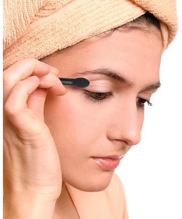 SOESFOUFU 10pcs Dual Sided Eye Shadow Brush Eye Shadow Sponge Applicator Eyeshadow Stick Brush Paupi re Black - Buy Online on GoSupps.com