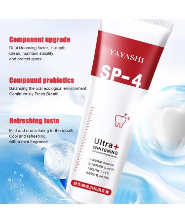 SP-4 Probiotic Toothpaste for Whiter Teeth & Fresh Breath | Complete Dental Care 1 Piece - Buy Online on GoSupps.com