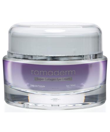 Romaderm- Super Collagen Eye Cream-Dark Circles Puffiness Wrinkles and Bags - The Most Effective Anti-Aging Eye Cream for Under and Around Eyes