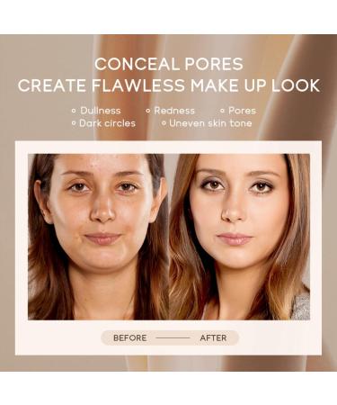 Full-Coverage Foundation and Concealer CC Cream Foundation Anti-Redness 3 In 1 Color Correcting CC Cream Lightweight Skin Perfector Tinted Moisturiser Colour Correcting and Brightening Face Cream - Buy Online on GoSupps.com