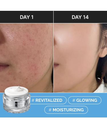 GLASS SKIN 14 Days Miracle Retinol Night Cream - Korean Skincare Anti-Aging Moisturizer for Face & Neck with Collagen & Centella - 1.69oz - Buy Online on GoSupps.com