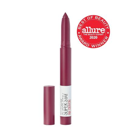 Maybelline Super Stay Ink Crayon Lipstick - Accept A Dare Wine Pink 8Hr Longwear Matte Lip Crayon - Buy Online on GoSupps.com