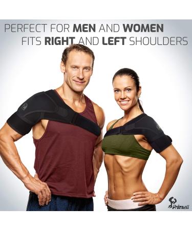 Primall Shoulder Brace for Men & Women | Orthopedic Compression Sleeve for Rotator Cuff & AC Joint Injuries | Pain Relief Support Wrap (Large/XLarge - Buy Online on GoSupps.com