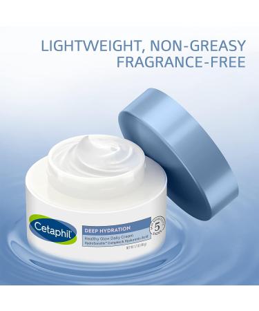 CETAPHIL Deep Hydration Fragrance Free Face Cream 1.7 oz | Hyaluronic Acid, Vitamin E & B5 | For Sensitive Skin | Dermatologist Recommended - Buy Online on GoSupps.com