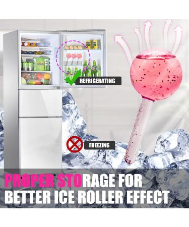 Ice Globes Facial Roller Cold Skin Massagers | Cooling Globes For Face & Neck | Anti-aging Tightening Treatment | Reduce Puffiness | Cooling Facial Tool (Pink) - Buy Online on GoSupps.com
