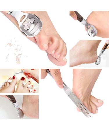 Callus Shaver Foot Care Kit - Includes Callus Remover, Foot File, 10 Blades, and Storage Cover (15Pcs) - Buy Online on GoSupps.com