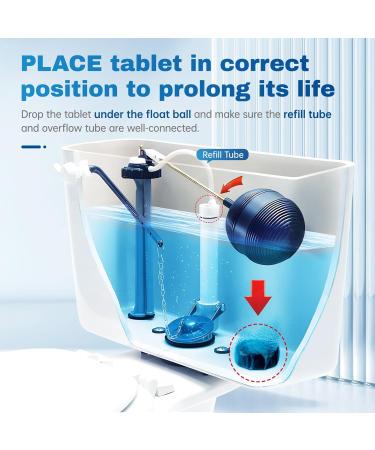 Vacplus Toilet Bowl Cleaners - 12 PACK Ultra-Clean Toilet Cleaners for Deodorizing & Descaling Long-Lasting Blue Toilet Bowl Cleaner Tablets with Sustained-Release Technology Against Tough Stains - Buy Online on GoSupps.com