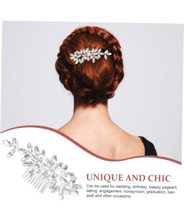 minkissy Crystal Hair Accessories Wedding Decor Rhinestone Bobby Pins Hair Clips Wedding Hair Accessories Tiara Hair Barrettes Hair Pin Rhinestones Bride Zinc Alloy Hair Piece - Buy Online on GoSupps.com